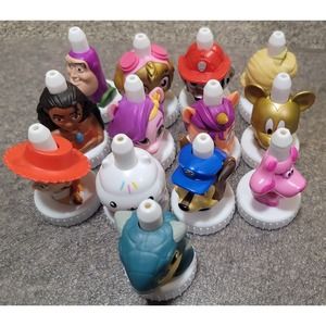 Good 2 Grow Lot Of 13 Toppers -Moana, Toy Story, Paw Patrol, Elsa, Gold Mickey